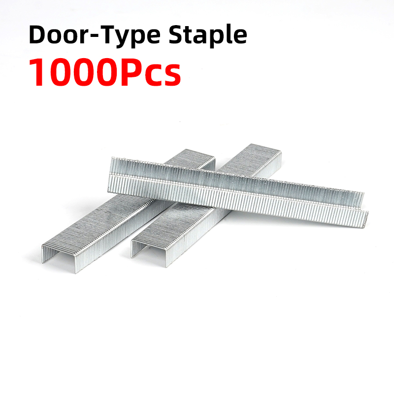 Stapler Heavy Duty - Voordeelpakket 1000 stuks deurvormige spijkerpistoolspijkers, spijkerhoogte