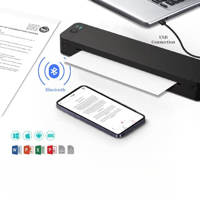 NIEUW 300 dpi draagbare A4-pri - Thermal Printer recensie en prijs